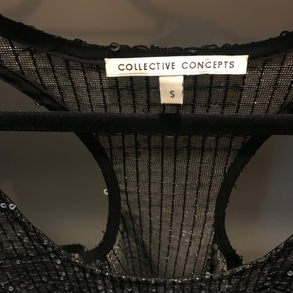 Sequin Razor Back Tank Top - Picture 5 of 7